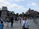 Looking towards the  Roman Forum
