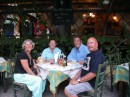 Last dinner together in Corfu