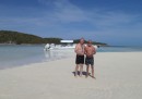 Jim and Ron on the beach - Rose Island