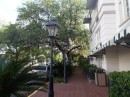 Gas lights along a Savannah Street