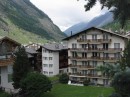 View from our chalet apartment in Zermatt