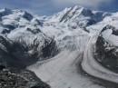 Glacier as we took the train to Zermatt