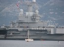 Aircraft carrier in Toulon, France