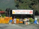 One of many roadside stands along Turkish roads.