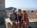 Us with our daughter Stephanie overlooking the walled city of Dubrovnik.
