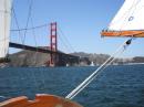 Sailing on the Bay: The Golden Gate in the background