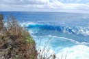 Big waves on windward side of Tonga Tapu