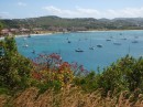 Rodney Bay: a sparkling expanse of water surrounded by a range of green, volcanic hills