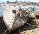 Decaying fishing boats at Camaret
