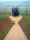 Nelson Mandela Capture Site Museum; "the Long Walk to Freedom" a commemorative sculpture  has been erected, in time for the first anniversary of his death
