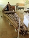Boat built of bamboo