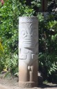  Ua Pou, Hakhau- concrete pillars cast in the style of a tiki