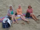 Louise, Mary & Amanda on Ninety mile beach