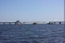 The Alligator River Bridge - 2.5 miles long with a swinging central span 