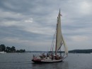 Traditional yacht in Oyster Bay