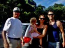 Don, Fiona, Lisa & Drew at lookout point on Moorea