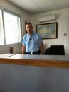 Gendarmerie who checked us in at Hiva Oa
