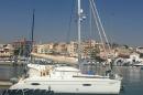 In marina at Crotone - note my patch on hull