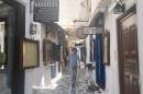Wandering back alleys in Naxos town