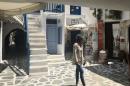 Wandering back alleys in Naxos
