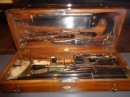 Instrument Set: Dr.Joseph Crocome came to the whaling station in Duneden 1838. When he left the station clerk Octavious Harwood continued to provide basic medical care using this set of instruments