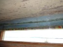 Paintings inside the gun battery of the view through the viewing slit to aid in poor visibility