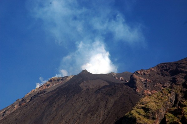 Active volcano on Stromboli