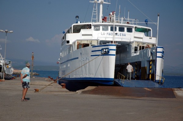 Local ferry at Calasetta