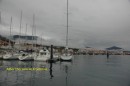 The marina at Portosin. The facilities there were absolutely first class. It is a pity the rain tipped down all day while were were there!