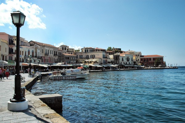 Chania old harbour looking west