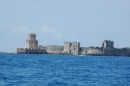 Turkish tower and Venetian fort at Methoni