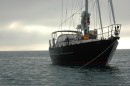 Windaway at anchor, Tarpaulin Bay.