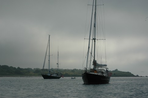 Windaway and one other yot in Tarpaulin Bay