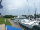 View of the marina - this is the channel out and if you turn right you will enter the canal to head back to the Pacific