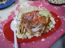 Chugchucara - Pork Dish at the Mercado