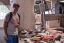 Mike at the fish market