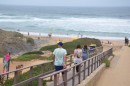 The board walk on the west coast of Portugal which was a stop on a day of sightseeing