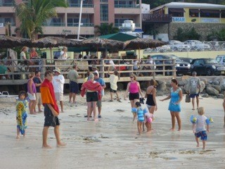 Kid day at the beach in St. Maarten