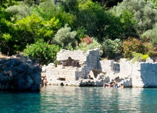 Ruin Bay  - where Cleopatra and Mark Antony honeymooned.
