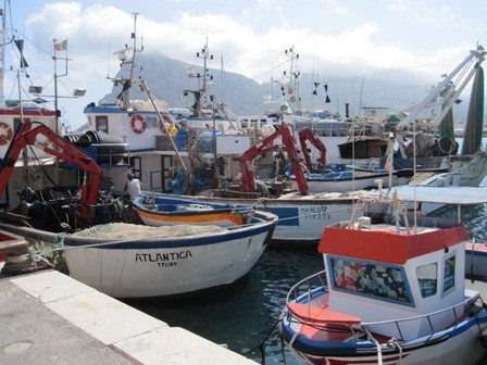 Fishing boats in Sicily