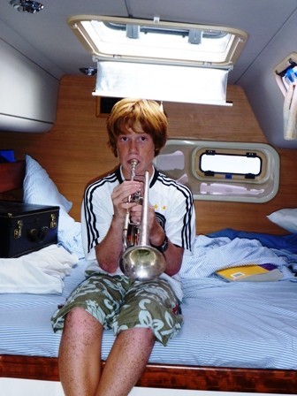 RJ still practices the trumpet