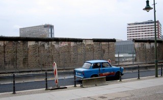 The Berlin Wall w/ the east Berlin car 