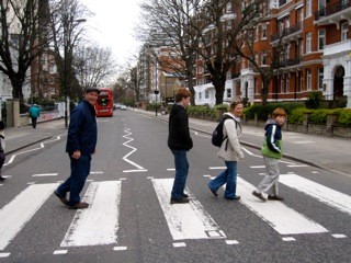 We almost got killed trying to get this shot on Abbey Road!