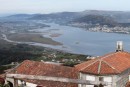 View of the Rio Mino from the top of the ancient Celtic settlement at La Guardia, just south of Baiona.  Rio Mino is very shallow at this point.  It forms the border between Spain & Portugal.