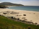 Sand beaches on the west side of Barra