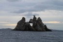 Rocks off the NE coast of Ile de Porquerolles, France at about 1830 on May 16