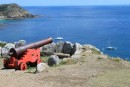 Canty is just in front of the end of the cannon at Les Sept Ilse