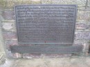 Plymouth marker noting the departure of the Mayflower in 1620