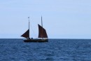 Sailing vessel on the way to Helford River