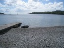 The landing beach at Trebar, Helford River, where the D-Day departure was made 4 June 1944